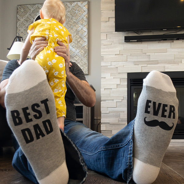 Best Dad - Ever Lumberjack Socks - Sock Dirty To Me