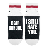 Dear Cardio, - I Still Hate You. Lumberjack Socks - Sock Dirty To Me