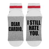 Dear Cardio, - I Still Hate You. Lumberjack Socks - Sock Dirty To Me