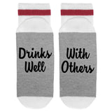 Drinks Well With Others Lumberjack Socks - Sock Dirty To Me