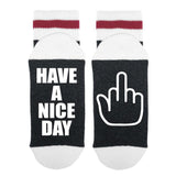 Have A Nice Day FU Lumberjack Socks - Sock Dirty To Me
