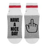 Have A Nice Day FU Lumberjack Socks - Sock Dirty To Me