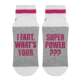 I Fart. What's Your - Super Power ??? Lumberjack Socks - Sock Dirty To Me
