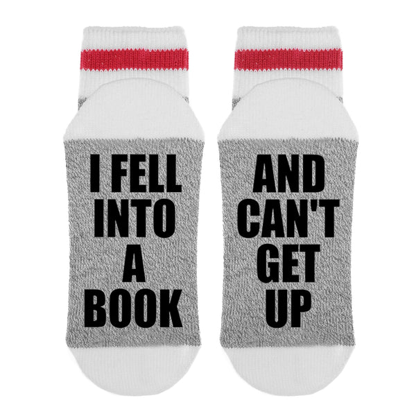 I Fell Into a Book - And Can't Get Up Lumberjack Socks - Sock Dirty To Me
