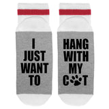 I Just Want To Hang With My Cat Lumberjack Socks - Sock Dirty To Me