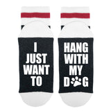 I Just Want To Hang With My Dog Lumberjack Socks - Sock Dirty To Me