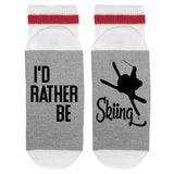 I'd Rather Be Skiing Lumberjack Socks - Sock Dirty To Me