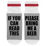 If You Can Read This Please Bring Me Beer Lumberjack Socks - Sock Dirty To Me
