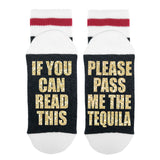 If You Can Read This Please Pass Me The Tequila Lumberjack Socks - Sock Dirty To Me