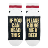 If You Can Read This Please Bring Me Beer Lumberjack Socks - Sock Dirty To Me