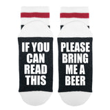If You Can Read This Please Bring Me Beer Lumberjack Socks - Sock Dirty To Me