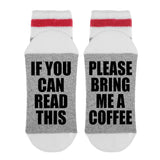 If You Can Read This Please Bring Me A Coffee Lumberjack Socks - Sock Dirty To Me