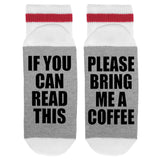 If You Can Read This Please Bring Me A Coffee Lumberjack Socks - Sock Dirty To Me