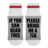 If You Can Read This Please Bring Me Tea Lumberjack Socks - Sock Dirty To Me