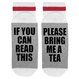 If You Can Read This Please Bring Me Tea Lumberjack Socks - Sock Dirty To Me