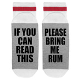 If You Can Read This Please Bring Me Rum Lumberjack Socks - Sock Dirty To Me