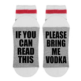 If You Can Read This Please Bring Me Vodka Lumberjack Socks - Sock Dirty To Me