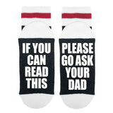 If You Can Read This Please Go Ask Your Dad Lumberjack Socks - Sock Dirty To Me