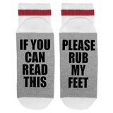 If You Can Read This Please Rub My Feet Lumberjack Socks - Sock Dirty To Me