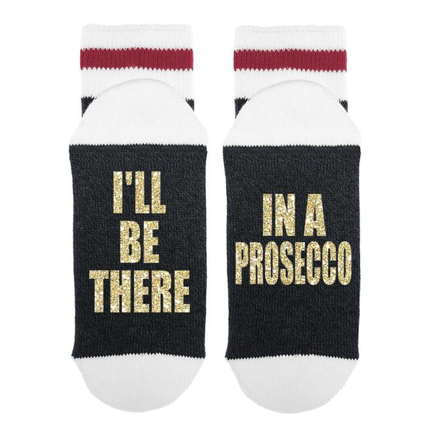 I'll Be There In A Prosecco Lumberjack Socks - Sock Dirty To Me