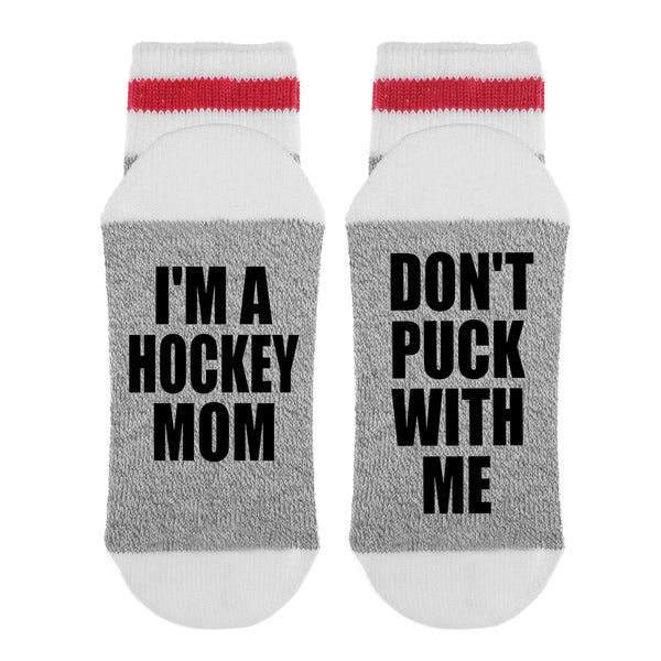 I’m a Hockey Mom Don't Puck With Me Lumberjack Socks - Sock Dirty To Me