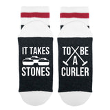 It Takes Stones To Be A Curler Lumberjack Socks - Sock Dirty To Me