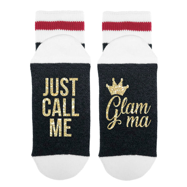 Just Call Me Glamma Lumberjack Socks - Sock Dirty To Me