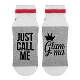 Just Call Me Glamma Lumberjack Socks - Sock Dirty To Me