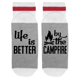 Life Is Better By The Campfire Lumberjack Socks - Sock Dirty To Me