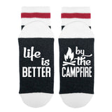 Life Is Better By The Campfire Lumberjack Socks - Sock Dirty To Me