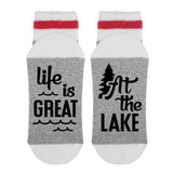 Life Is Great At The Lake Lumberjack Socks - Sock Dirty To Me