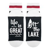 Life Is Great At The Lake Lumberjack Socks - Sock Dirty To Me