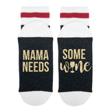 Mama Needs Some Wine Lumberjack Socks - Sock Dirty To Me