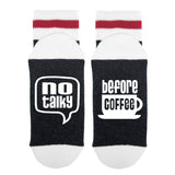No Talky Before Coffee Lumberjack Socks - Sock Dirty To Me