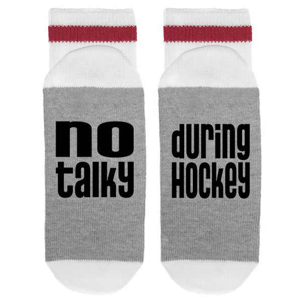 No Talky During Hockey Lumberjack Socks - Sock Dirty To Me