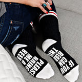If You Can Read This Please Bring Me Beer Lumberjack Socks - Sock Dirty To Me