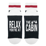 Relax You're At The Cabin Lumberjack Socks - Sock Dirty To Me