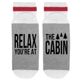 Relax You're At The Cabin Lumberjack Socks - Sock Dirty To Me