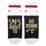 Sips About To Go Down Lumberjack Socks - Sock Dirty To Me