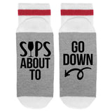 Sips About To Go Down Lumberjack Socks - Sock Dirty To Me