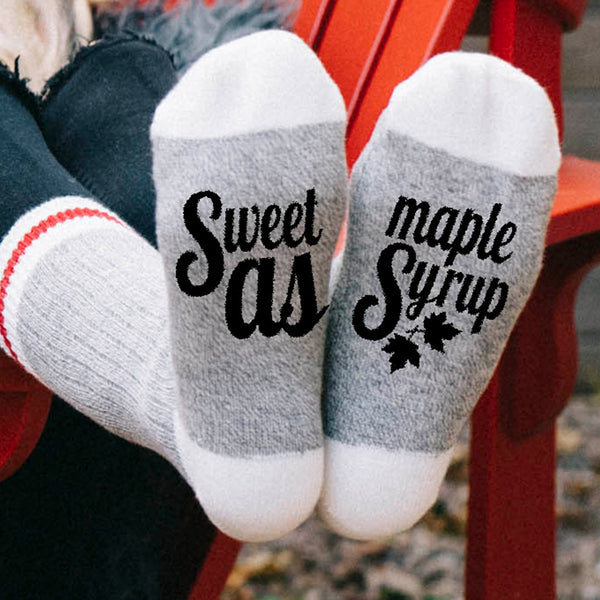 Sweet As Maple Syrup Lumberjack Socks - Sock Dirty To Me