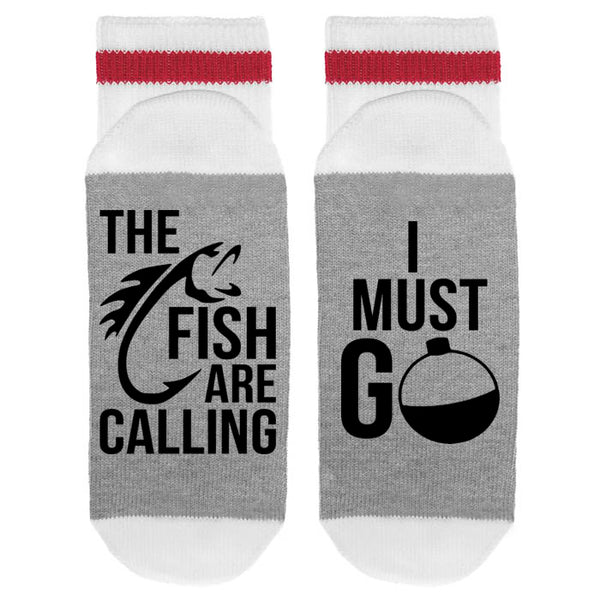 The Fish Are Calling I Must Go Lumberjack Socks - Sock Dirty To Me