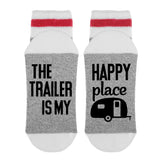 The Trailer Is My Happy Place Lumberjack Socks - Sock Dirty To Me
