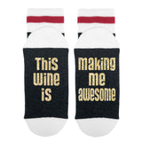 This Wine Is Making Me Awesome Lumberjack Socks - Sock Dirty To Me