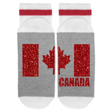 RED Canada Flag Lumberjack Socks - Sock Dirty To Me