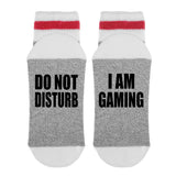 Do Not Disturb - I Am Gaming Lumberjack Socks - Sock Dirty To Me