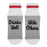 Drinks Well With Others Lumberjack Socks - Sock Dirty To Me