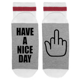 Have A Nice Day FU Lumberjack Socks - Sock Dirty To Me