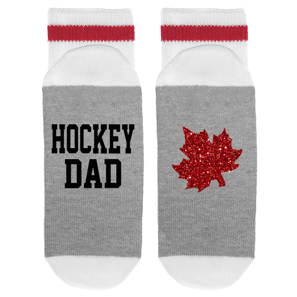 Hockey Dad Canadian Maple Leaf Lumberjack Socks - Sock Dirty To Me
