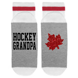 Hockey Grandpa Canadian Maple Leaf Lumberjack Socks - Sock Dirty To Me
